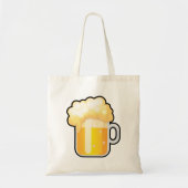 泡立ったビールマグ トートバッグ (正面)