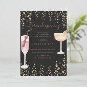 泡立つカクテルが大きく開く 招待状 (スタンド正面)