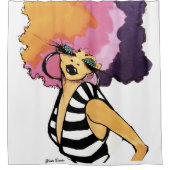 泡立つシャワーカーテン シャワーカーテン (正面)