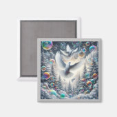 泡立つドエリー磁石 マグネット (正面/裏面)