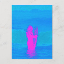 泡立つネオン ポストカード