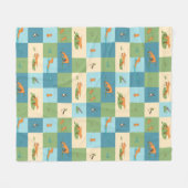 泡立つビズラス フリースブランケット (正面(横))