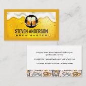 泡立つマグカチャカチャ | レストラン 名刺 (正面/裏面)