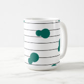 泡立つリズムマグカップ コーヒーマグカップ (正面右)