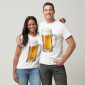 泡立つ冷たいビールジョッキ Tシャツ (ユニセックス)