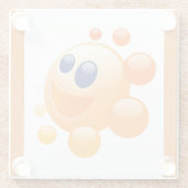 泡立つ太陽 ガラスコースター (裏面)