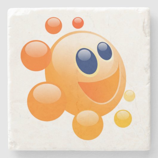 泡立つ太陽 ストーンコースター (正面)