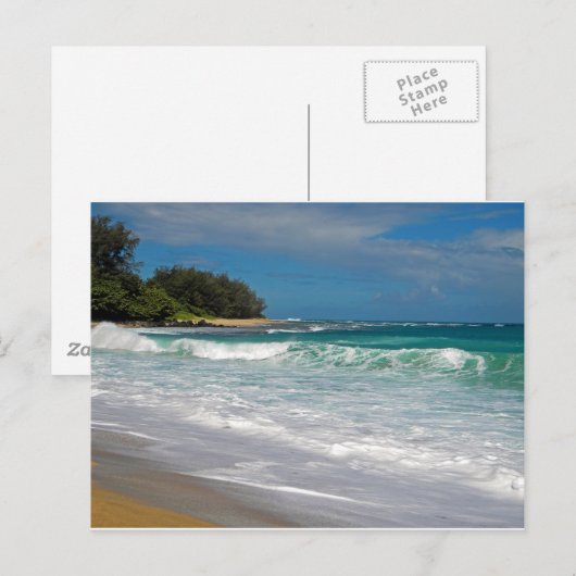 泡立つ波 ポストカード (正面/裏面)