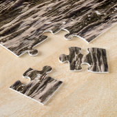 泡立つ海の上の馬 ジグソーパズル (側面)