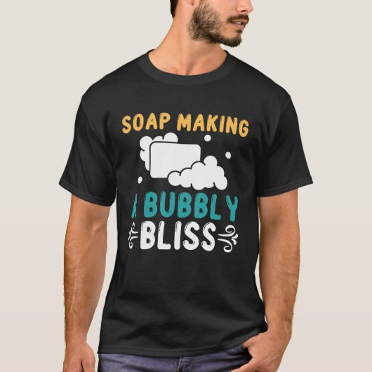 泡立つ石鹸を作る石鹸 Tシャツ (正面)