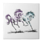 泡立つ競走馬 タイル (正面)