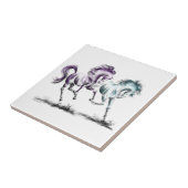 泡立つ競走馬 タイル (側面)