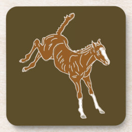 泡立つ馬蹄 – 透明なユニカラー。 コースター