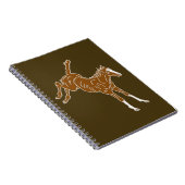 泡立つ馬蹄 – 透明なユニカラー。 ノートブック (右側)