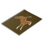 泡立つ馬蹄 – 透明なユニカラー。 ノートブック (左側)