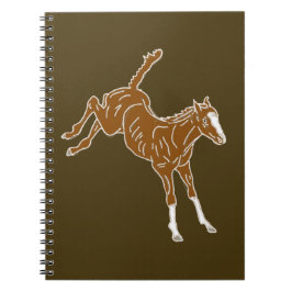 泡立つ馬蹄 – 透明なユニカラー。 ノートブック