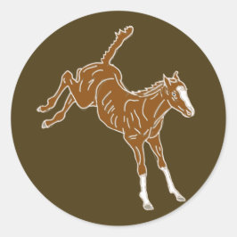 泡立つ馬蹄 – 透明なユニカラー。 ラウンドシール