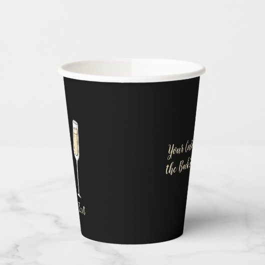 泡立つ 紙コップ (左)