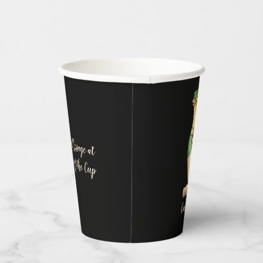 泡立つ 紙コップ (右)