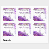 泡立てアルコールインクキャンドル製品ラベル スクエアシール (シート)