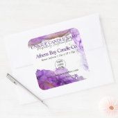 泡立てアルコールインクキャンドル製品ラベル スクエアシール (封筒)