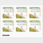 泡立てアルコールインクキャンドル製品ラベル スクエアシール (シート)