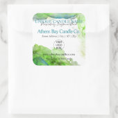 泡立てアルコールインクキャンドル製品ラベル スクエアシール (バッグ)