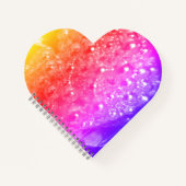 泡立てカラフルハート ノートブック (正面)