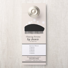 泡立てブラシ清掃サービス事業 ドアノブサイン