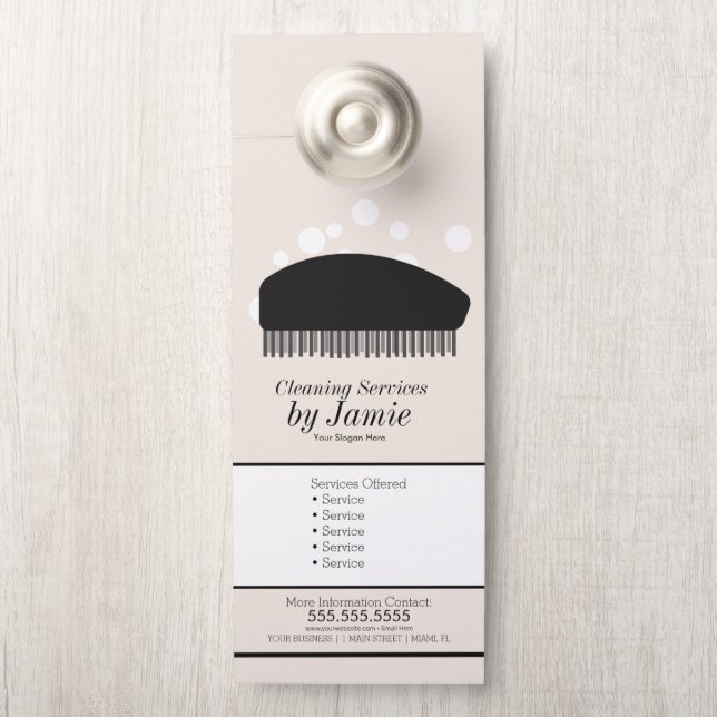 泡立てブラシ清掃サービス事業 ドアノブサイン (ノブ)