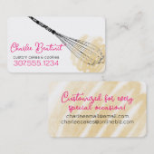 泡立てベーキングパン結婚リーのケーキCookie 名刺 (正面/裏面)