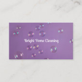 泡立て住宅清掃サービス名刺名刺 名刺 (正面)
