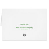 泡立て子鹿の動物カスタム誕生日カード (裏面横)