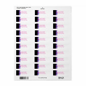 泡立て差出人住所ラベル ラベル (フルシート)