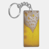 泡立て泡付きビールガラス キーホルダー (正面左)