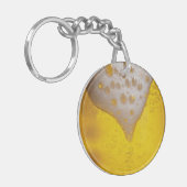 泡立て泡付きビールガラス キーホルダー (正面左)