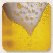 泡立て泡付きビールガラス コースター (正面)