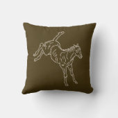 泡立て馬蹄 – 透明な線。 クッション (裏面)