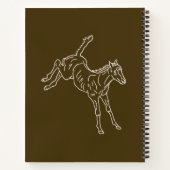 泡立て馬蹄 – 透明な線。 ノートブック (裏面)