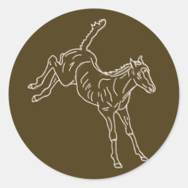 泡立て馬蹄 – 透明な線。 ラウンドシール