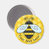 泡立て（昆虫）マルハナバチ及びハニカムアイコン マグネット (正面/裏面)