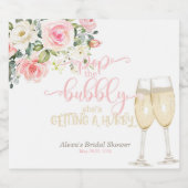 泡立ポップ・アートのち、彼女はハビーを得ている スパークリングワインラベル (シングルラベル)