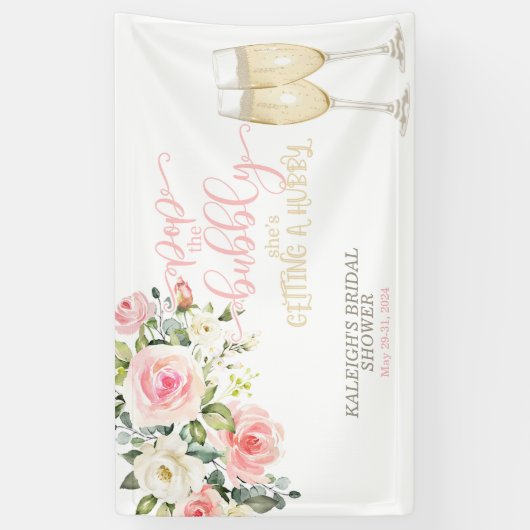 泡立ポップ・アートのち、彼女はハビーを得ている 横断幕 (縦)