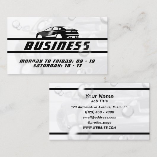 泡立車のて 名刺 (正面/裏面)