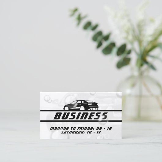 泡立車のて 名刺 (スタンド正面)