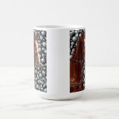 泡芸術の純血種の馬 コーヒーマグカップ (中央)