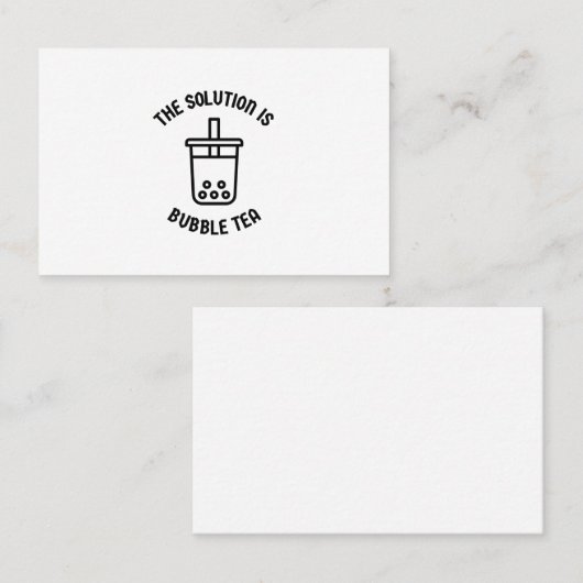 泡茶が解決策 名刺 (正面/裏面)