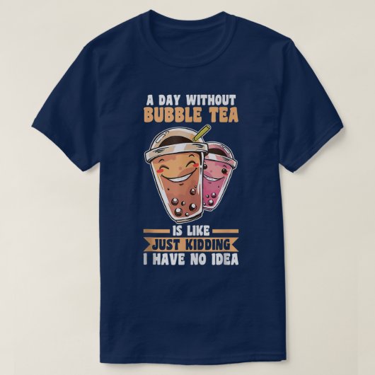 泡茶のない日  Tシャツ (デザイン正面)
