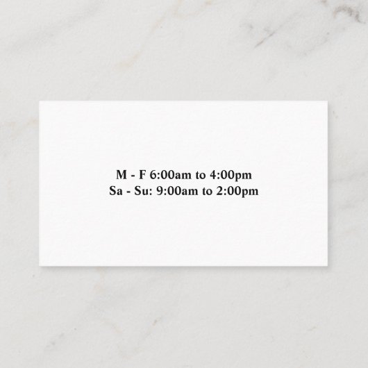 泡茶飲料 名刺 (裏面)