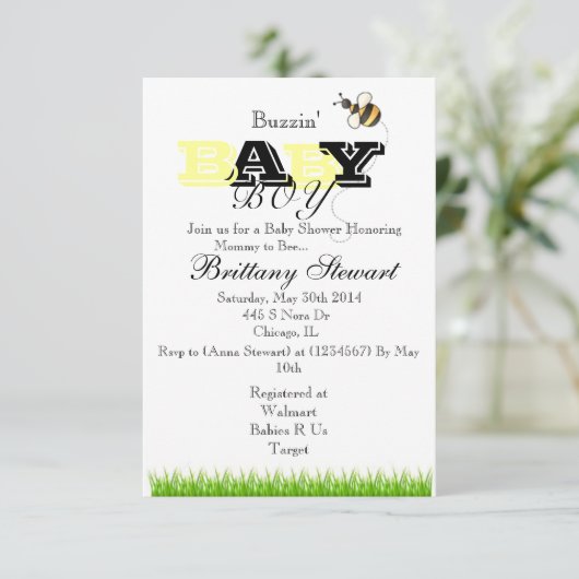 泡蜂の招待状 招待状 (スタンド正面)